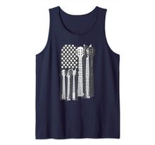 Ladda upp bild till gallerivisning, Guitar Plectrum Art | American Flag Band Art Gift Tank Top 545228