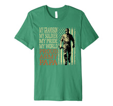 Ladda upp bild till gallerivisning, Mens My Grandson My Soldier Hero Military Proud Army Papa Gift Premium T-Shirt 560814