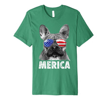Ladda upp bild till gallerivisning, French Bulldog 4th of July T shirt Merica Men Women USA Flag Premium T-Shirt 959626