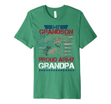 Ladda upp bild till gallerivisning, USA My Grandson Has Your Back Proud Army Grandpa Shirt Gift 1438899