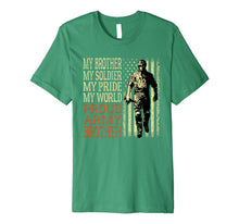 Ladda upp bild till gallerivisning, My Brother My Soldier Hero Military Proud Army Brother Gift Premium T-Shirt 856339