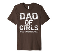 Ladda upp bild till gallerivisning, Mens Father's Day Gift from Daughters Dad of Girls #Outnumbered Premium T-Shirt 20069