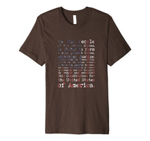 Ladda upp bild till gallerivisning, United States Constitution Preamble on American Flag shirt 1028064