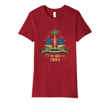 Ladda upp bild till gallerivisning, Haiti Shirt 1804 Haitian Emblem Coat Of Arm Flag Day Tshirt