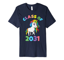 Ladda upp bild till gallerivisning, Class of 2031 First Grade Unicorn Back to School T Shirt 5916318
