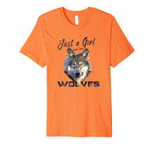 Ladda upp bild till gallerivisning, Funny shirts V-neck Tank top Hoodie sweatshirt usa uk au ca gifts for Just A Girl Who Loves Wolves TShirt Cute Wolf Gift for Girls Premium T-Shirt 3016324