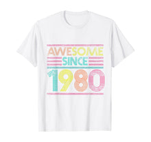 Ladda upp bild till gallerivisning, Awesome Since 1980 40th Birthday Gifts 40 Years Old T-Shirt-169308