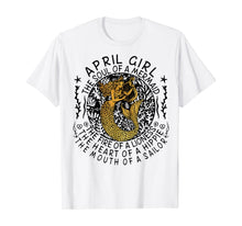 Ladda upp bild till gallerivisning, April Girl The Soul Of A Mermaid Tshirt Funny Gifts Women TShirt70437