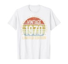 Ladda upp bild till gallerivisning, 50 Year Old Gifts Vintage 1970 Limited Edition 50th Birthday T-Shirt-145786