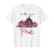 Ladda upp bild till gallerivisning, In October We Wear Pink Pumpkin Breast Cancer Halloween T-Shirt 47450