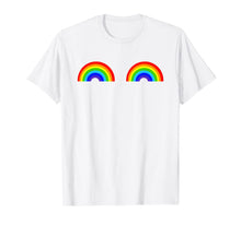 Ladda upp bild till gallerivisning, Gay Les Pride Rainbow Boobs T-Shirt LGBT Pride 23511