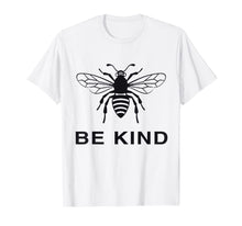 Ladda upp bild till gallerivisning, Unisex Mens Womens T Shirt Black Bee Kind 80759