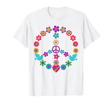Ladda upp bild till gallerivisning, Funny shirts V-neck Tank top Hoodie sweatshirt usa uk au ca gifts for Peace Sign T-Shirt 60s 70s Flowers Dove Hippie Shirt Gift 3276109