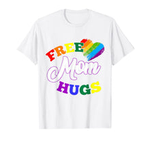 Ladda upp bild till gallerivisning, Free mom hugs rainbow gray pride LGBT funny T-shirt 62171