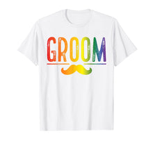 Ladda upp bild till gallerivisning, Funny shirts V-neck Tank top Hoodie sweatshirt usa uk au ca gifts for Mens Bachelor Party Shirt Rainbow Gay Pride Groom Moustache 2742163