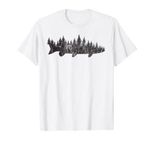 Ladda upp bild till gallerivisning, Musky Pine Forest Treeline - Outdoor Fishing Angler T-Shirt
