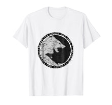 Ladda upp bild till gallerivisning, Fenrir Wolf Of Odin With Norse Runes Distressed T-Shirt