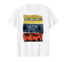 Ladda upp bild till gallerivisning, Funny shirts V-neck Tank top Hoodie sweatshirt usa uk au ca gifts for Venezuelan, vintage flag palm trees T-Shirt 2022510