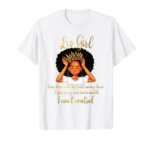 Ladda upp bild till gallerivisning, I'm a Leo Girl Funny Birthday T-Shirt for Women Queen 69300