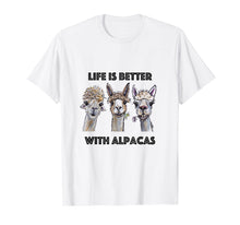 Ladda upp bild till gallerivisning, Funny shirts V-neck Tank top Hoodie sweatshirt usa uk au ca gifts for Life is Better with Alpacas Shirt, Alpaca Lover Shirt 1928810
