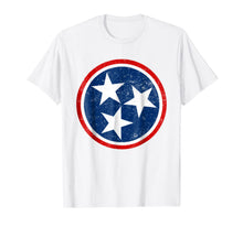 Ladda upp bild till gallerivisning, Tennessee Volunteer State - Distressed Tristar Flag Shirt 1063111