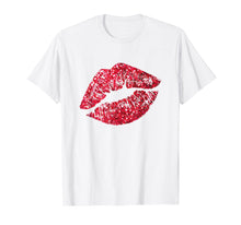 Ladda upp bild till gallerivisning, Funny shirts V-neck Tank top Hoodie sweatshirt usa uk au ca gifts for Sexy Red Glitter Lips Kiss Me Love Makeup Lipstick Shirt Tee 2489921