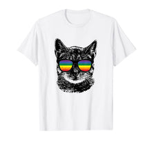 Ladda upp bild till gallerivisning, Funny Cat Gay Pride LGBT Rainbow Sunglasses Shirt 49770