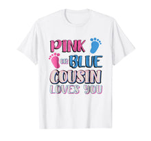 Ladda upp bild till gallerivisning, Pink or Blue Cool Gender Reveal Shirt for Cousin 699847