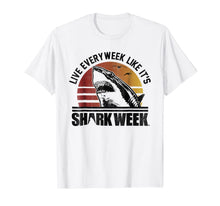 Ladda upp bild till gallerivisning, Shark Week Live Every Week Like It's Vintage Graphic T-Shirt 60627