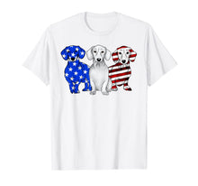 Ladda upp bild till gallerivisning, Dachshund Breed Dog America Flag Patriot T Shirt T-Shirt 258665