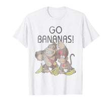Ladda upp bild till gallerivisning, Funny shirts V-neck Tank top Hoodie sweatshirt usa uk au ca gifts for Nintendo Donkey Kong Go Bananas Vintage Graphic T-Shirt 771005