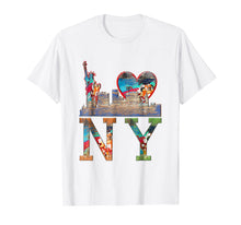 Ladda upp bild till gallerivisning, Funny shirts V-neck Tank top Hoodie sweatshirt usa uk au ca gifts for I love NY New York, Distressed Graffiti Art, City Skyline 239738