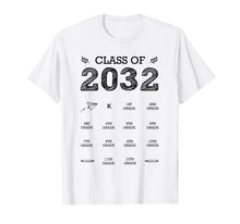 Ladda upp bild till gallerivisning, Class of 2032 Graduation T-shirt Handprints Grow With Me T-Shirt 60385