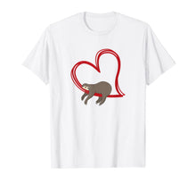 Ladda upp bild till gallerivisning, Valentines Sloth Shirt Girls Women Sloths Gifts for Women T-Shirt-672486
