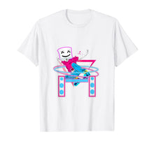 Ladda upp bild till gallerivisning, dancing dj with goofy marshmallow face t shirt for clubbing 368757