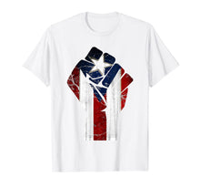 Ladda upp bild till gallerivisning, Puerto Rico Resiste Boricua Flag TShirt Fist T-Shirt 86050