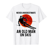 Ladda upp bild till gallerivisning, Never Underestimate An Old Man On Skis TShirt829810