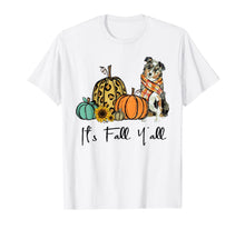 Ladda upp bild till gallerivisning, It's Fall Y'all Aussie Dog Leopard Pumpkin Falling Dog T-Shirt 343713