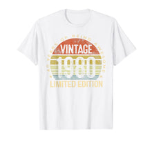 Ladda upp bild till gallerivisning, 40 Year Old Gifts Vintage 1980 Limited Edition 40th Birthday T-Shirt-210554