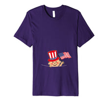 Ladda upp bild till gallerivisning, Funny Pregnancy Reveal T Shirt 4th of July Baby Announcement 806401