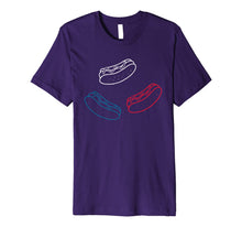 Ladda upp bild till gallerivisning, Red White Blue Hot Dogs Food USA American 4th of July Gift Premium T-Shirt 1488009