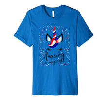 Ladda upp bild till gallerivisning, Kids T Shirt America is magical-Unicorn 4th of July Flag Day 1761785