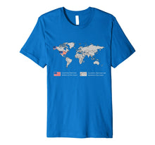 Ladda upp bild till gallerivisning, Countries that have landed on the Moon - Proud American Flag Premium T-Shirt 1024328
