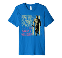 Ladda upp bild till gallerivisning, My Boyfriend My Soldier Hero Proud Army Girlfriend Lover Premium T-Shirt 892072