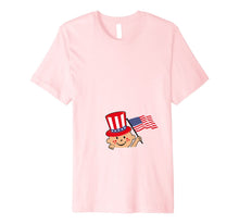 Ladda upp bild till gallerivisning, Funny Pregnancy Reveal T Shirt 4th of July Baby Announcement 806401