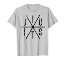 Ladda upp bild till gallerivisning, Brazilian Jiu Jitsu T-Shirt - Bjj Distressed Tee - Black Ink