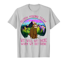 Ladda upp bild till gallerivisning, Sloth Hiking Team T Shirt - Sloth Lover Hiking Travelling