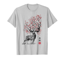 Ladda upp bild till gallerivisning, Funny shirts V-neck Tank top Hoodie sweatshirt usa uk au ca gifts for Sakura Deer tree japan sumi-e art t-shirt 3460196