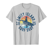 Ladda upp bild till gallerivisning, Jaws Amity Island Surf Board Graphic T-Shirt 98470