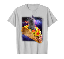 Ladda upp bild till gallerivisning, Cat Riding a Taco In Galaxy T-shirt 749449